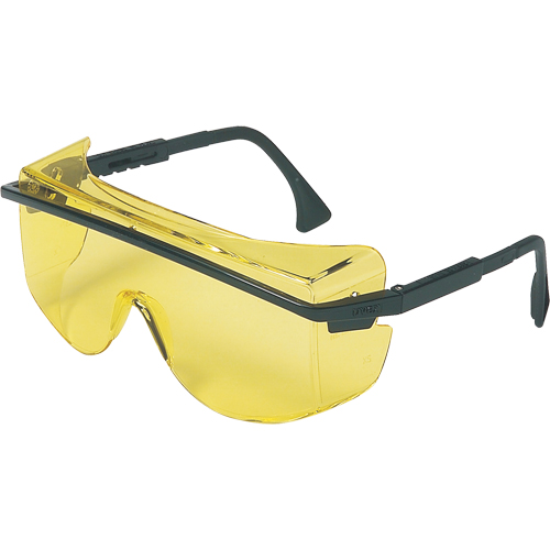 PIP Global Safety S2501 Lunettes de s&eacute;curit&eacute; Uvex Astrospec OTG 3001, Lentille Ambr&eacute;e, Anti-&eacute;gratignures, ANSI Z87+/R&eacute;pond ou surpasse la norme CSA Z94.3
