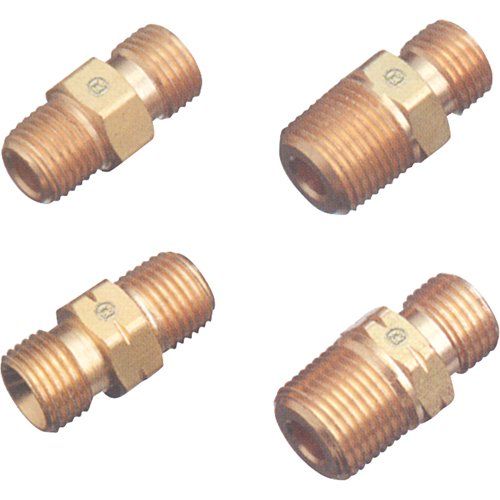 Western Enterprises D-33 3/4" NPT to D Size Left Hand Acetylene Regulator Outlet Bushing, Brass