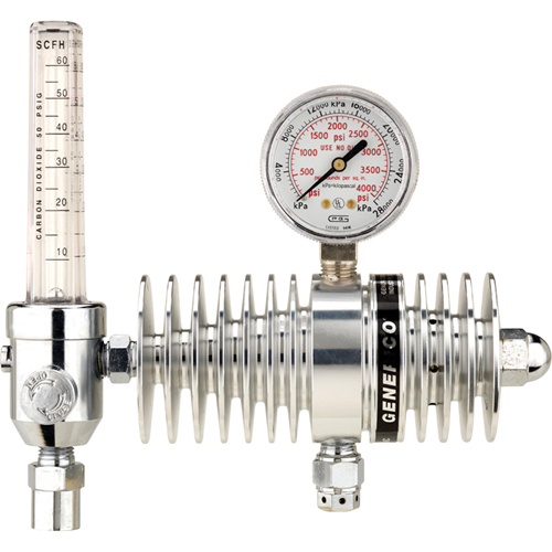 Gentec 199CD-60 Radiator Flowmeter Regulator, Carbon Dioxide, CGA320 Inlet