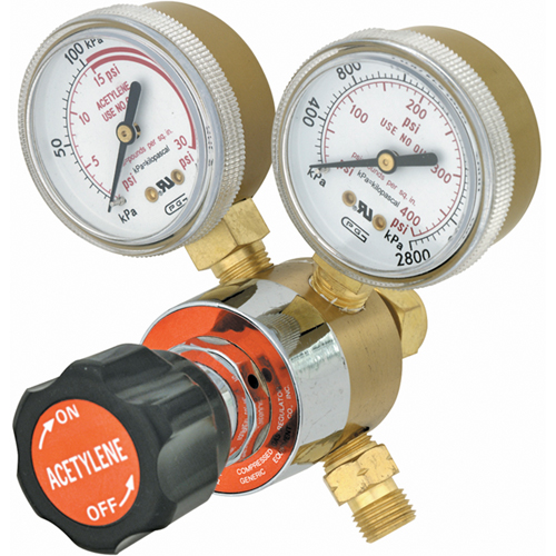 Gentec 210X-80 Light-Duty Single Stage Regulator, Oxygen, CGA540 Rear Inlet