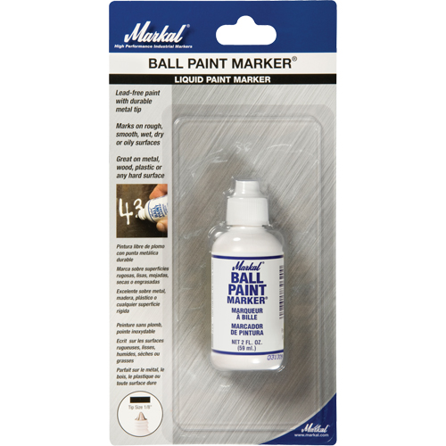 MARKAL Ball Point White Liquid Paint Marker 4342060 (084600) Shop