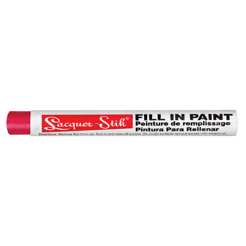 Markal 051122 Lacquer-Stik&reg; Paint Marker, Solid Stick, Red