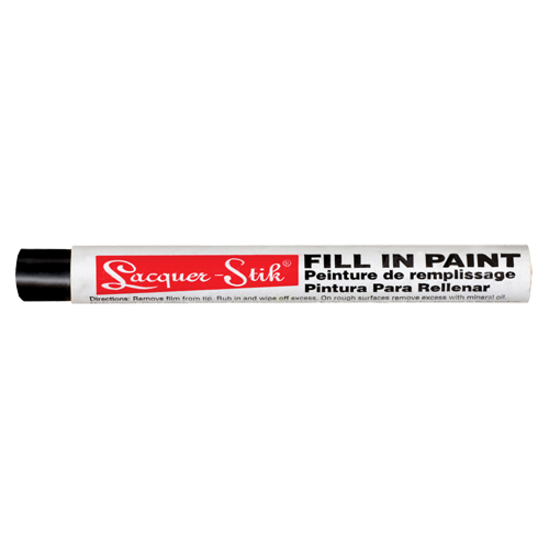 Markal 051123 Marqueur de peinture Lacquer-Stik, B&acirc;ton plein, Noir