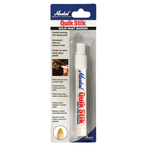 Markal 061067 B&acirc;ton de peinture Quik Stik, B&acirc;ton plein, Blanc