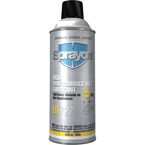 Sprayon SC0727000 LU727 High-Performance Wet Lubricant, Aerosol Can