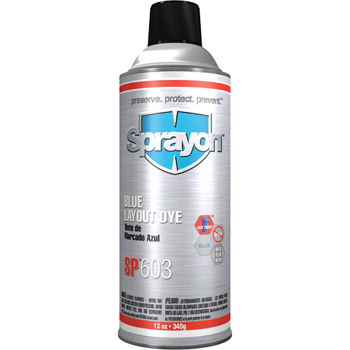 Sprayon SC0603000 Fluide de marquage bleu SP603, Bleu, Canette