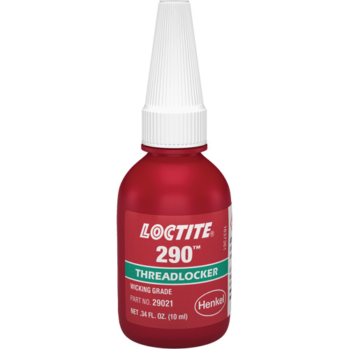 Loctite 233731 Threadlocker 290 Wicking Grade, Green, Medium-High, 10 ml, Bottle