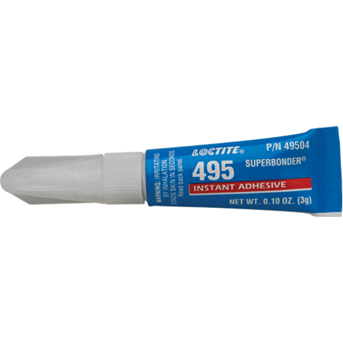 Loctite 234072 Adh&eacute;sif instantan&eacute; Super Bonder 495, Transparent, Tube, 3 g
