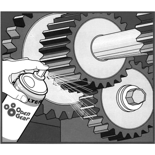 Walter Technologies Pour Surface 53E102 Lubrifiant OPEN GEAR, Canette a&eacute;rosol
