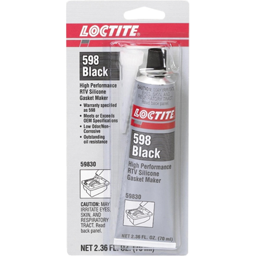 Loctite 234609 Compos&eacute; &agrave; joints de silicone RTV haute performance 598, Tube, Noir