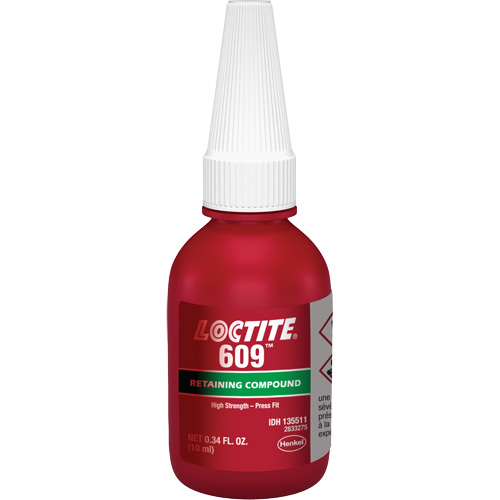 LOCTITE Retaining Compound 609 General Purpose, 10 ml, Bottle, Green