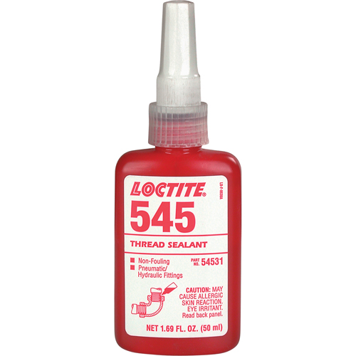 Loctite 135486 Thread Sealant 545 Hydraulic/Pneumatic Sealant, Bottle, 50 ml, -54° C - 149° C/-65° F - 300° F