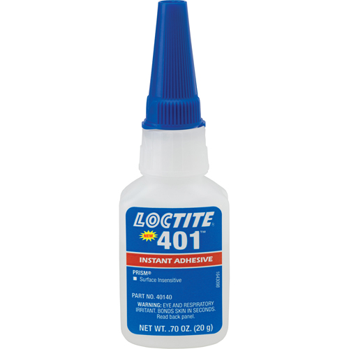 Loctite 135429 Prism 401 Instant Adhesive, Clear, Bottle, 20 g