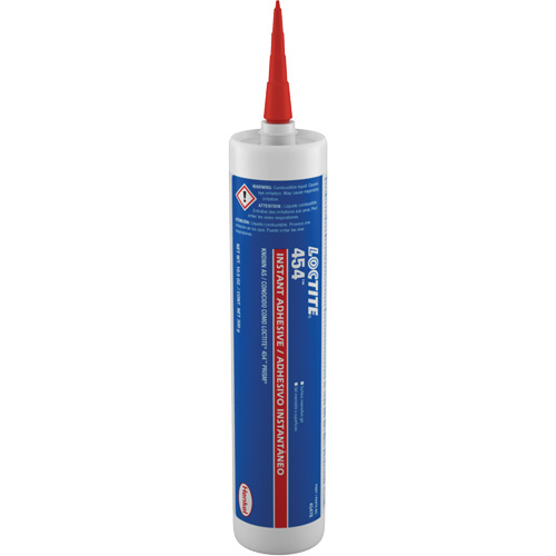 Loctite 88525 Gel 454 pour toute surface, Transparent, Cartouche, 10,58 oz