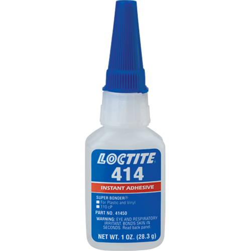 Loctite 233801 Super Bonder&reg; 414, Clear, Bottle, 28.3 g