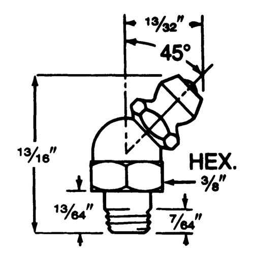 Alemite 1637-B1 Lubrication Bulk Fittings