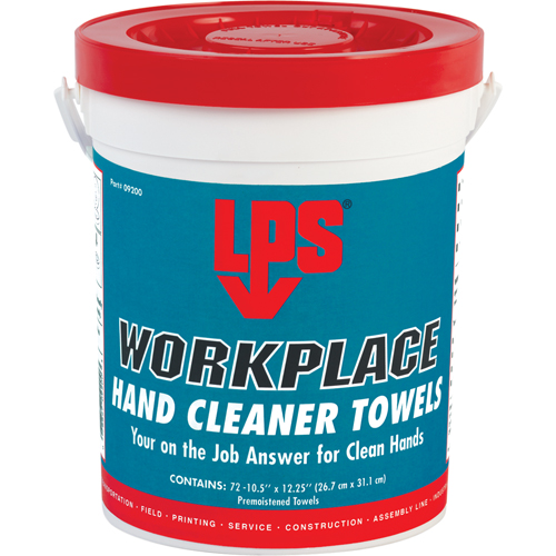 LPS 09200 Serviettes nettoyantes pour le travail, 72 lingettes, 10-1/2" x 12-1/4"