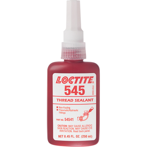 Loctite 195662 Thread Sealant 545 Hydraulic/Pneumatic Sealant, Bottle, 250 ml, -54° C - 121° C/-65° F - 250° F