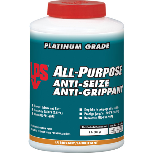 LPS C04110 All-Purpose Anti-Seize, 1 lbs., Bottle, 1800°F (982°C) Max. Temp
