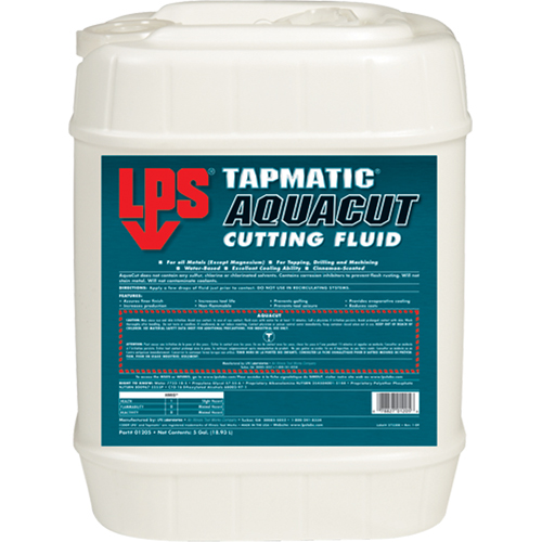 LPS C01205 Tapmatic&reg; AquaCut Cutting Fluids, 5 gal.