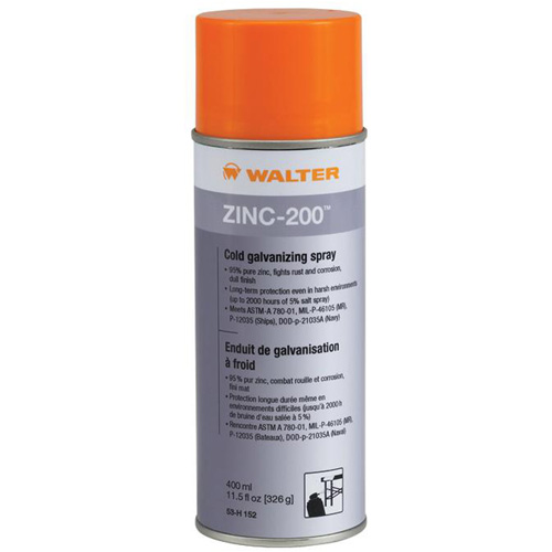 Walter Surface Technologies 53H152 Zinc-200 Cold Galvanizing Spray, Aerosol Can