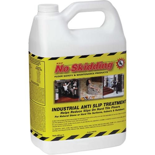  AB731 No Skidding&reg; Industrial Anti-Slip Treatment, 1 gal., Water-Based, Clear