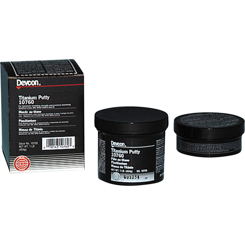 Devcon 10760 Titanium Putty, 1 lb., Tub