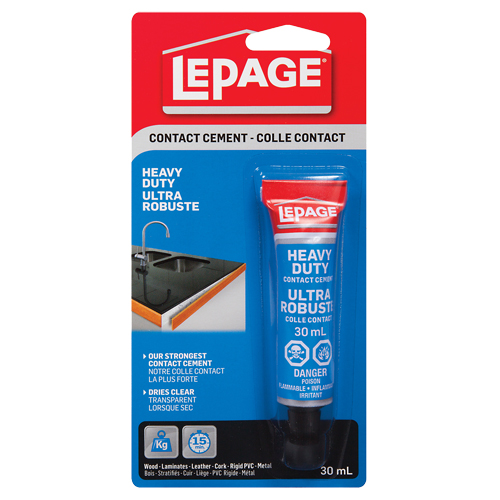 Lepage 1504637 HeavyDuty Contact Cement, Tube, 30 ml
