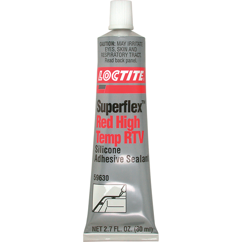 Loctite 135507 Scellant adh&eacute;sif haute temp&eacute;rature &agrave; base de silicone Superflex RTV, Tube, Rouge
