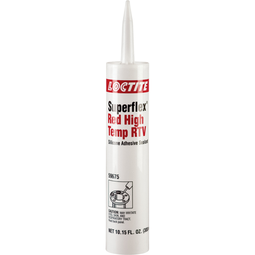 Loctite 198817 Scellant adh&eacute;sif haute temp&eacute;rature &agrave; base de silicone Superflex RTV, Cartouche, Rouge