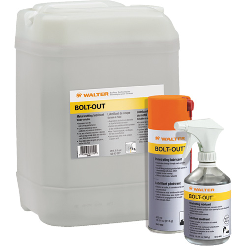 Walter Technologies Pour Surface 53D893 Huile p&eacute;n&eacute;trante Bolt-Out, Bouteille &agrave; g&acirc;chette, 500 ml