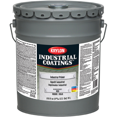 Krylon Industrial K00020001-20 Appr&ecirc;t industriel, 18,9 L, Seau, Rouge oxyde