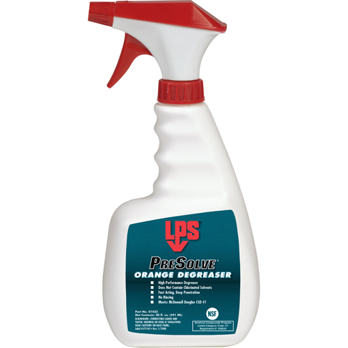 LPS C01422 D&eacute;graissant orange PreSolve, Bouteille &agrave; g&acirc;chette