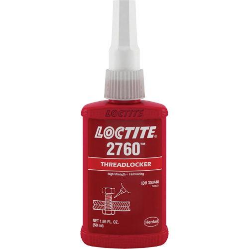Loctite 303440 Compos&eacute; de blocage 2760 adh&eacute;sif instantan&eacute;, Rouge, &eacute;lev&eacute;, 50 ml, Bouteille