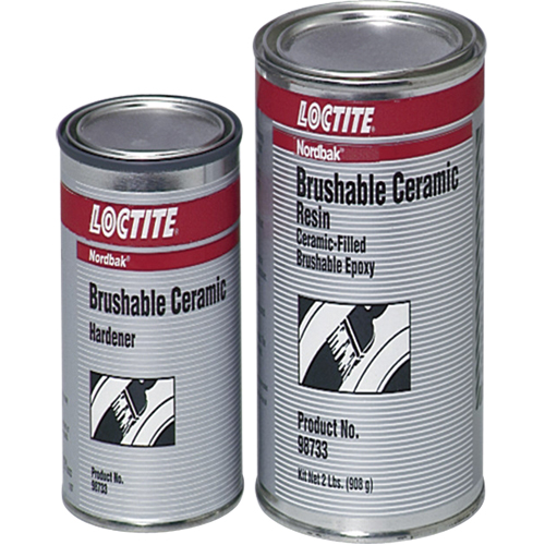 Loctite 209826 C&eacute;ramique brossable Nordbak, 2 lb, Trousse, Gris