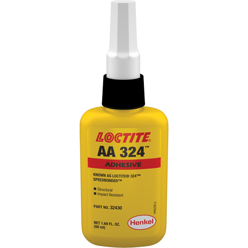 Loctite 88478 Adh&eacute;sif acrylique structurel 324 Speedbonder, Deux composants, 50 ml, Bouteille, Jaune