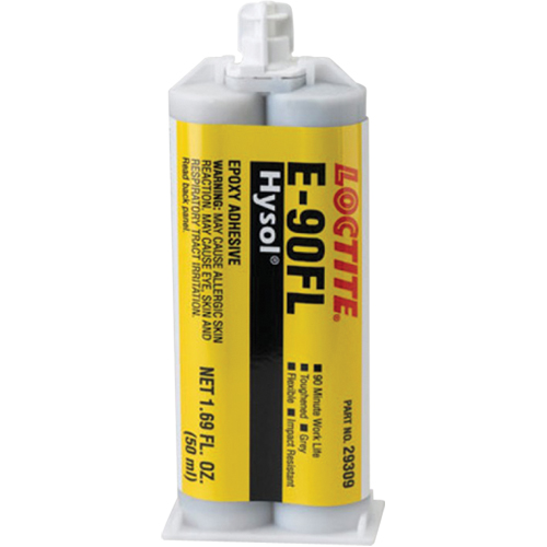 Loctite 219298 Adh&eacute;sif Hysol E-90FL, 102 g, Cartouche double, Deux composants, Gris