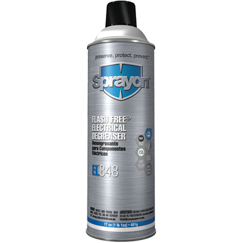 Sprayon SC0848T00 D&eacute;graissant &eacute;lectrique Flash Free EL848, Canette a&eacute;rosol