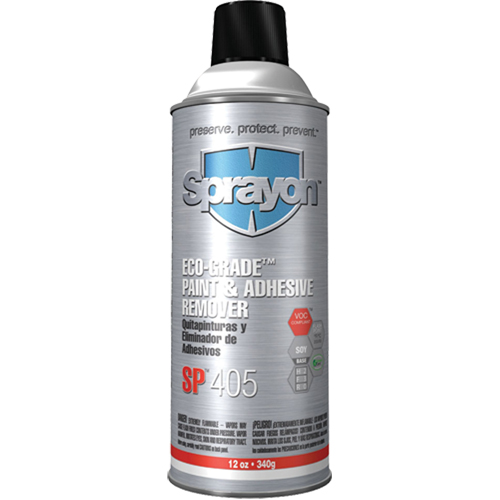 Sprayon SC0405000 D&eacute;capant pour peinture et adh&eacute;sif &eacute;cologique SP405, 12 oz, Canette a&eacute;rosol