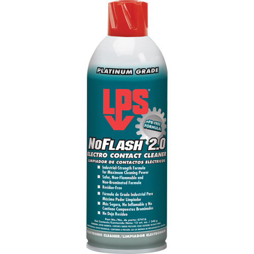 LPS 07416 NoFlash&reg; 2.0 Electro Contact Cleaners, Aerosol Can