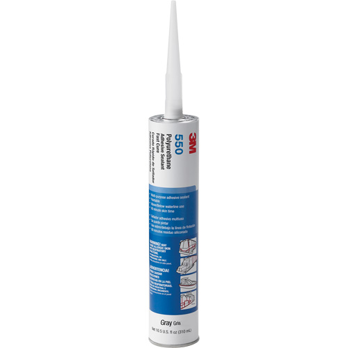 3M 550-CART-GRY Polyurethane Adhesive Sealant, 310 ml, Grey