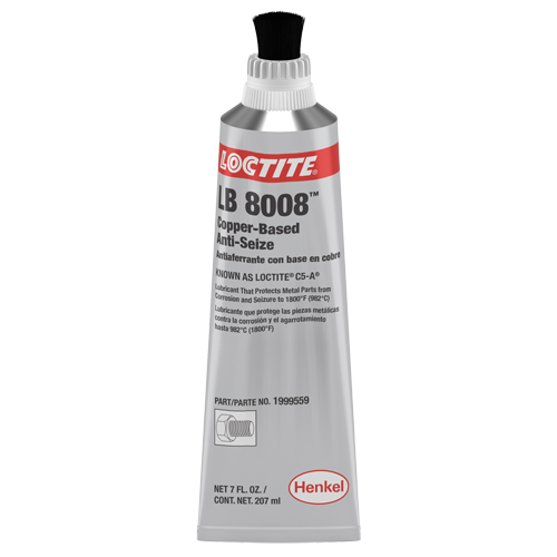 Loctite 1999559 C5-A Copper Based Anti-Seize, 7 oz., Tube, 1800°F (982°C) Max Temp.