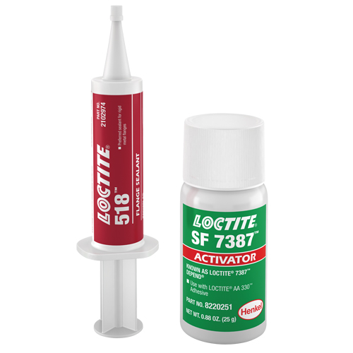 Loctite 2102974 Scellant &agrave; collerettes 518, Seringue, Rouge