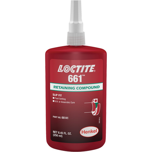 Loctite 234921 Compos&eacute; de retenue Loctite 661, 250 ml, Bouteille, Jaune