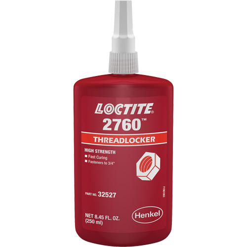 Loctite 303442 2760 Threadlocker, Red, High, 250 ml, Bottle