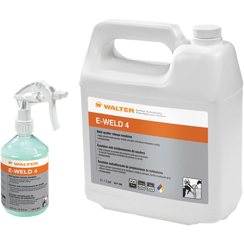 Walter Surface Technologies 53F405 E-Weld 4 Weld Spatter Release Emulsion, Jug