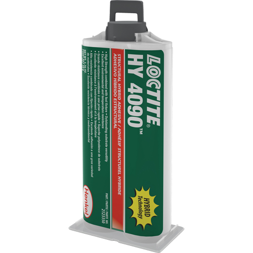 Loctite 2123350 Adh&eacute;sif hybride pour r&eacute;parations structurales HY 4090, Deux composants, Cartouche double, 50 g, Blanc cass&eacute;