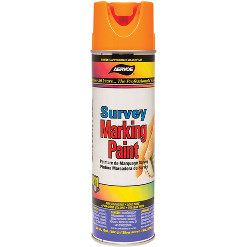 Aervoe 222 Solvent-Based Marking Paint, 17 oz., Aerosol Can