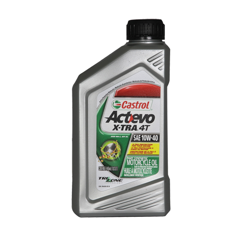Castrol 0075266 ACTEVO&reg; 4T 10W40 Motorcycle Oil, 946 ml, Bottle