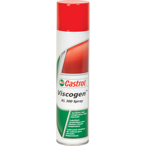 Castrol 158A82 Lubrifiant synth&eacute;tique haute temp&eacute;rature pour chaîne KL Viscogen, Canette a&eacute;rosol